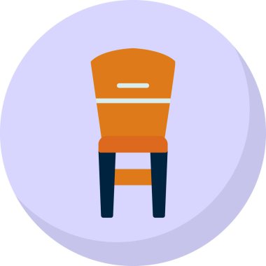 Sandalye. Web simgesi basit illüstrasyon                    