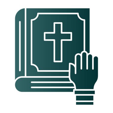 İncil kitap vektör simgesi