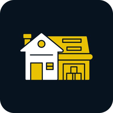 Ev simgesi, vektör illüstrasyonu basit tasarım