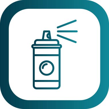 Sprey boya kutusu simgesi basit illüstrasyon