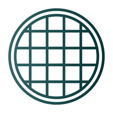 waffle düz vektör simgesi 