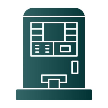 atm makine simgesi, vektör illüstrasyonu basit tasarım