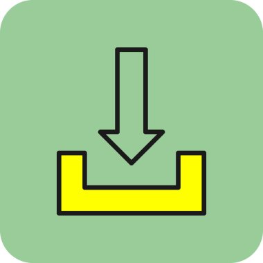 İndir. Web simgesi basit illüstrasyon