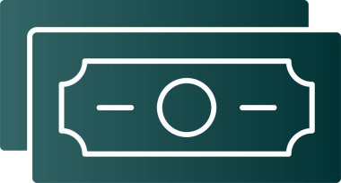 Web ve mobil uygulama tasarımınız için para simgesi, dolar logosu konsepti 