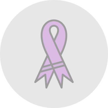 Kanser farkındalığı renk kurdelesi izole edilmiş ikon vektör illüstrasyon tasarımı