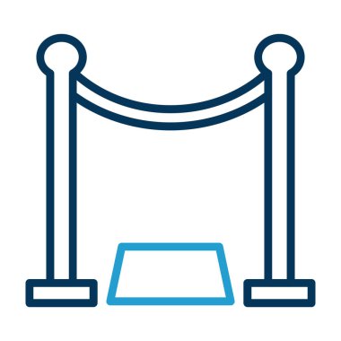 bariyer simgesi vektör illüstrasyonu