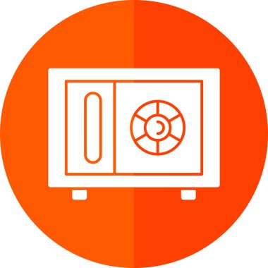 Güvenli simge, vektör illüstrasyonu 