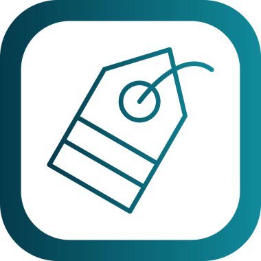 Etiket. Web simgesi basit tasarım