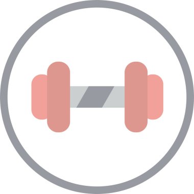 Aptal spor salonu ikonu, vektör illüstrasyonu 