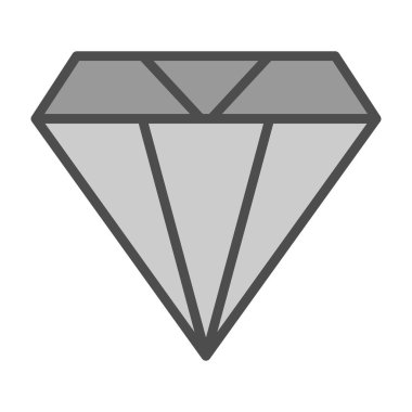 Elmas düz simge, vektör illüstrasyon tasarımı
