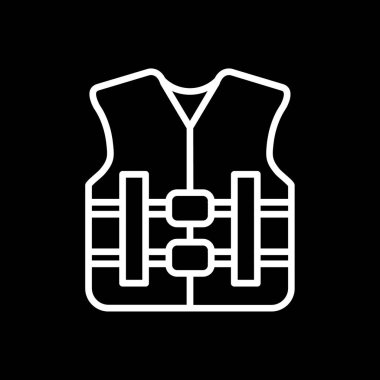 can yeleği simgesi, vektör illüstrasyonu basit tasarım