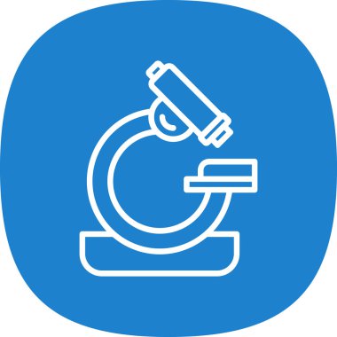 mikroskop simgesi, vektör illüstrasyonu basit tasarım