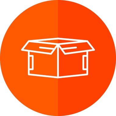 kutu simgesi, vektör illüstrasyonu basit tasarım