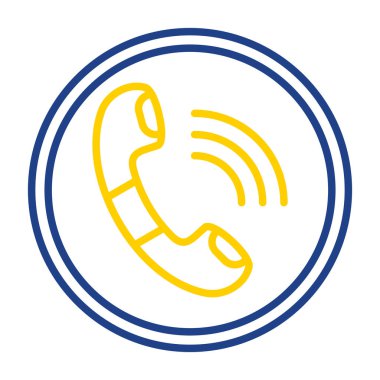 telefon ahizesi simgesi, vektör çizimi basit tasarım