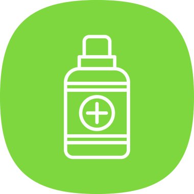 Benzersiz sprey şişe vektör çizgisi simgesi