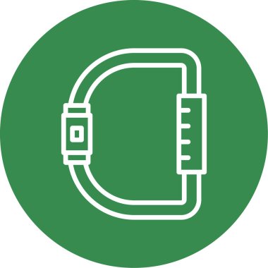 Karabina simgesi, vektör illüstrasyonu