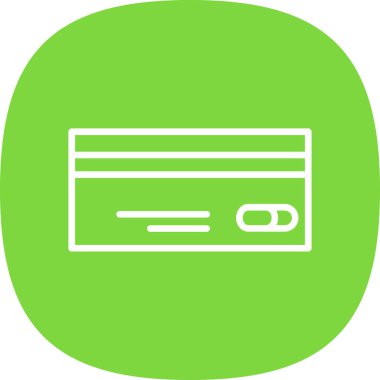 Kredi kartı simgesi, vektör illüstrasyonu