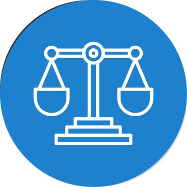 Adalet ölçekler kutsal kişilerin resmi, vektör çizim