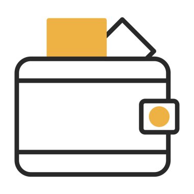 wallet icon, vector illustration simple design