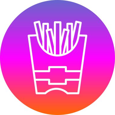 Bir fast food 'un vektör çizimi