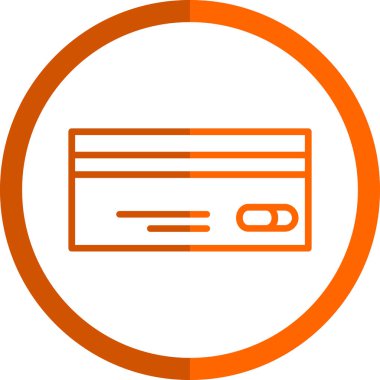 Kredi kartı simgesi, vektör illüstrasyonu