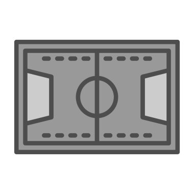 Moda tarzında izole edilmiş futbol simgesi