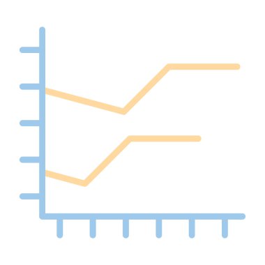 İş ve finans grafiklerinin vektör illüstrasyonu 