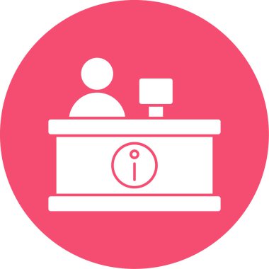 Resepsiyon simgesinin vektör illüstrasyonu