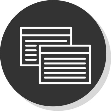 Web tarayıcı simgesi, vektör illüstrasyonu basit tasarım