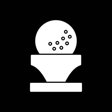 Golf topu web simgesi, basit tasarım