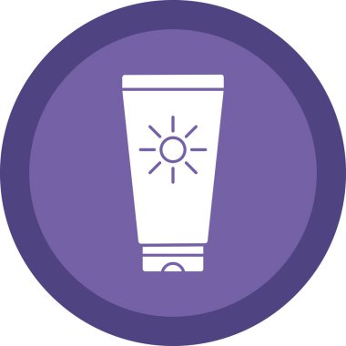 Güneş kremi simge vektör çizim