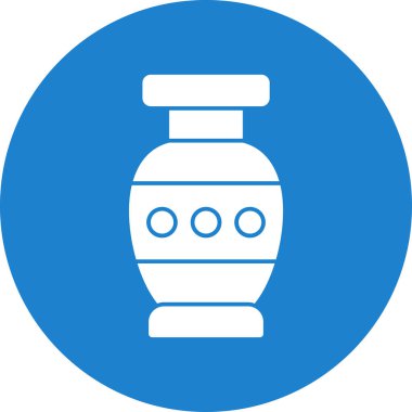 Güzel vazo simgesinin vektör illüstrasyonu             