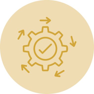 Modern saat simgesinin vektör illüstrasyonu