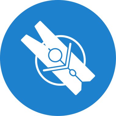 Giysi mandalı simgesinin vektör illüstrasyonu 