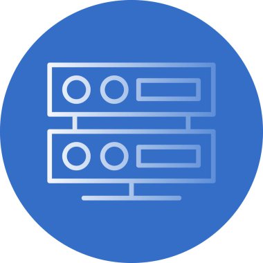 sunucu simgesi, vektör illüstrasyonu basit tasarım