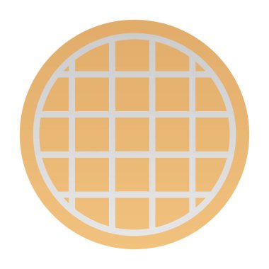waffle düz vektör simgesi 