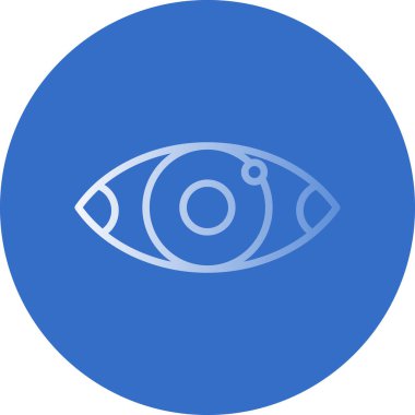 Göz düzlüğü simgesi, vektör çizimi