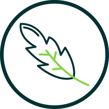 Yaprak. Web simgesi basit illüstrasyon 