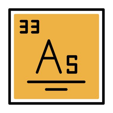 Kimyasal simge, vektör çizimi