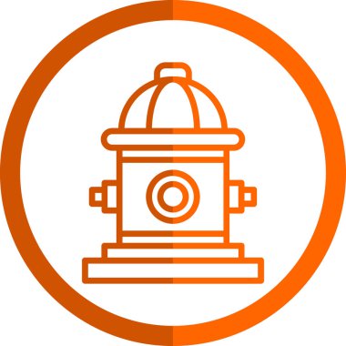 itfaiye musluğu simgesi, vektör illüstrasyonu 