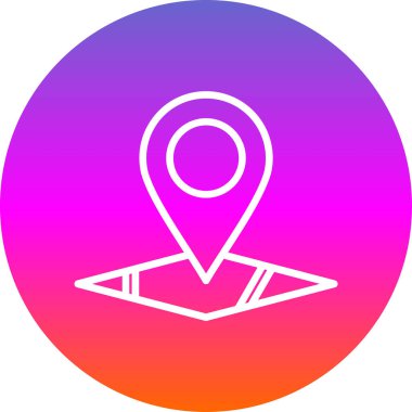 konum pin konum simgesi, vektör arkaplan 