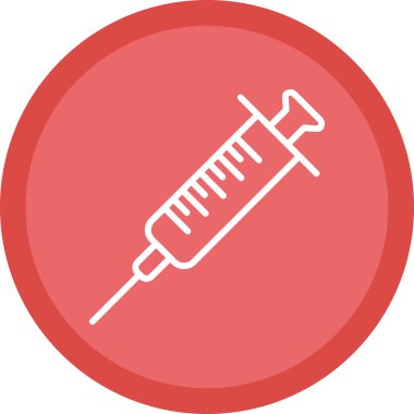 Şırınga web simgesi, vektör çizim