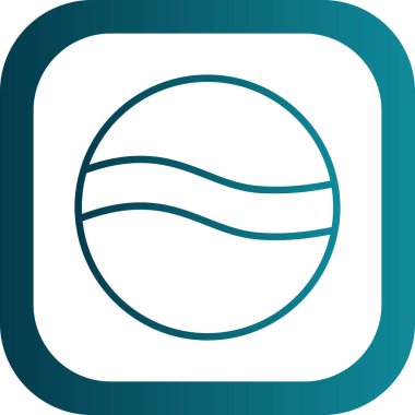 Golf topu web simgesi, basit tasarım