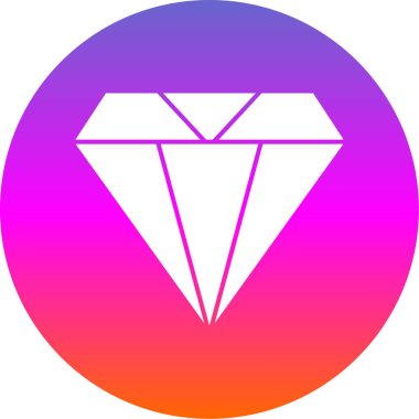 Elmas düz simge, vektör illüstrasyon tasarımı