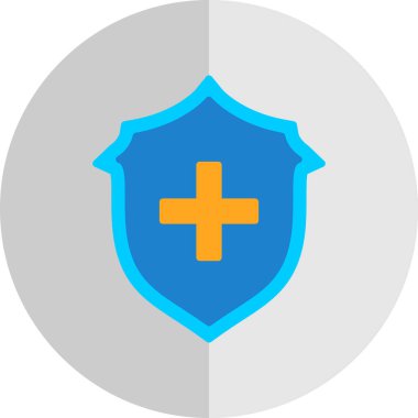 kalkan ikon vektör illüstrasyonu