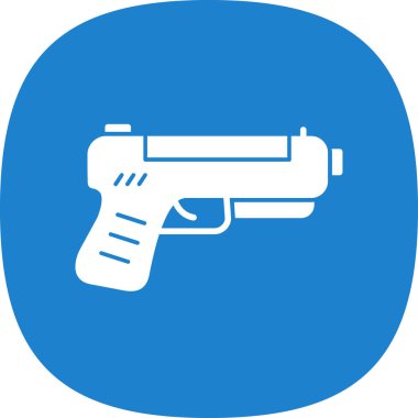 silah simgesi, vektör illüstrasyonu basit tasarım