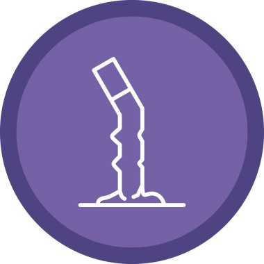 Cigarette butt icon vector illustration 