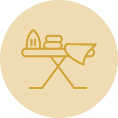 Demir tahta simgesi, vektör basit tasarım