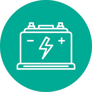 Pil. Web simgesi basit tasarım                       