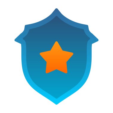 rozet kalkanı vektör illüstrasyonu